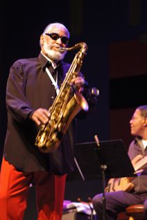 Sonny Rollins Playing Saxophone